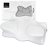 Flalivi Cervical Pillow , Memory Foam Pillow, Contour Pillows for Neck and Shoulder Pain, Ergonomic Orthopedic Sleeping Neck Contoured Support Pillow for Side Sleepers, Back and Stomach Sleepers