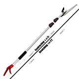 Mesoga 4.6-10 Foot Extendable Tree Pruner, Cut and Hold Pruning Trimmer, Long Reach Pole Saw, Telescoping Fruit Picker, Branches Bypass Lopper