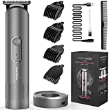 PRITECH Hair Trimmer for Men, Women and Kids, Rechargeable Hair Clippers, Beard Trimmer, Home Hair Cut Kit, Cordless Barber Grooming Sets, Waterproof Body Trimmer, Groin Hair Trimmer, Nebula Gray