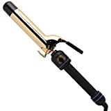Hot Tools Pro Signature 24K Gold Curling Iron/Wand | Long-Lasting, Defined Curls, (1-1/4 in)