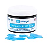 Medagel Hexagels Plus Aloe Vera - Hydrogel Pads Protection and Treatment | Blister Prevention | Instant Cooling and Soothing Relief of Skin Irritations | 200ct Hexagon Pads