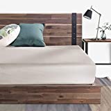 ZINUS Brock Metal and Wood Platform Bed Frame / Solid Acacia Wood Mattress Foundation / No Box Spring Needed / Easy Assembly, Queen