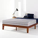 Mellow Naturalista Classic 12-Inch Solid Wood Platform Bed | Wooden Slats, No Box Spring Needed, Easy Assembly | Full, Cherry
