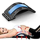 Back Stretcher, Lumbar Back Pain Relief Device, Multi-Level Back Massager Lumbar, Pain Relief for Herniated Disc, Sciatica, Scoliosis, Lower and Upper Back Stretcher Support