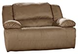 Signature Design by Ashley Hogan Oversized Zero Wall Manual Wide Seat Recliner, Brown
