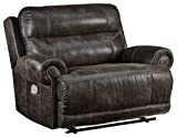 Signature Design by Ashley Grearview Oversized Zero Wall Power Recliner, Dark Gray