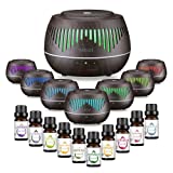 Aromatherapy Diffuser with 10 Essential Oils Set - 500ML Aroma Humidifier for Essential Oil Large Room, Essential Oil Diffuser for Bedroom, Home, Vaporizers Cool Mist Humidifier Gift Set