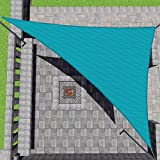 Patio Paradise 16' x 16' x 16' Turquoise Green Sun Shade Sail Equilateral Triangle Canopy - Permeable UV Block Fabric Durable Outdoor - Customized Available
