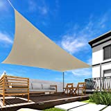 Windscreen4less 16' x 20' Sun Shade Sail Rectangle Canopy in Beige with Commercial Grade Customized