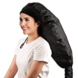 Bonnet Hooded Hair Dryer Attachment, Segbeauty Extra Large Adjustable Deep Conditioning Cap, Upgraded Drying Heat Cap with Elastic Strap for Natural Curly Textured Hair Care, Fast Drying, Styling