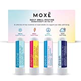 MOXĒ Daily Aromatherapy Nasal Inhalers Set, All Day Aromatherapy, Therapeutic Grade Essential Oils, Easy & Safe, Leakproof, Portable, Clear Congestion, Improve Energy, Naturally Calming & Relaxing