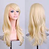 BERON Wigs Light Blonde Wigs 28' Long Wavy Full Cosplay Costume WIgs Wig Cap Included