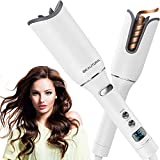 BEAUTURAL Automatic Hair Curler, Portable Auto Hair Curling Iron Wand with LCD Display, Adjustable 5 Temperature, Curls and Timer Settings, Fast Heating for Hair Styling