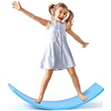 Wobble Board - Blue 36 Inch, Wooden Wobble Balance Board for Boys and Adults, Wooden Toys for Kids and Balance Board for Trainer, Open Ended Learning Toy Gift