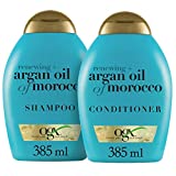 OGX Renewing + Argan Oil of Morocco Shampoo & Conditioner Set, 13 Ounce (packaging may vary), Blue