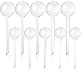 Pynqdfu 10 Pcs Clear Plant Watering Globes,Plastic Self-Watering Bulbs,Flower Automatic Watering Device,Garden Waterer for Plant Indoor Outdoor
