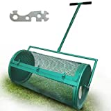 ZANGEROI Compost Spreader for Lawn Peat Moss Spreader for Lawn Manure Spreader Lawn Spreader Garden Spreader Yard Spreader with Metal Mesh Basket Adjustable Pole (31 inch)