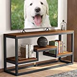 LITTLE TREE TV Stand, Media Stand for 60' TV, Large 3-Tier Entertainment Center with Shelves, Media Console Table for Living Room