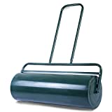 S AFSTAR Lawn Roller, Push/Tow Behind Sod Roller with U Shaped Handle, Water and Sand Filled Garden Drum Roller for Planting, Seeding, Eliminating Turf Damage (12 by 36-inch/ 17 Gal)