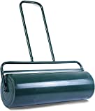 Happytools Lawn Roller, 13/17 Gallons Push/Tow Behind Sod Roller w/Ergonomic Handle, Water & Sand Filled Garden Drum Roller for Park, Garden, Yard, Ball Field (24' / 13 Gal)