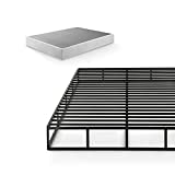 ZINUS Quick Lock Metal Smart Box Spring / 9 Inch Mattress Foundation / Strong Metal Structure / Easy Assembly, Queen, White
