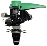 Rain Bird P5R Plastic Impact Sprinkler, Adjustable 0° -360° Pattern, 25' -41' Spray Distance, Black