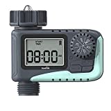 RAINPOINT Sprinkler Timer,Water Timer Programmable Garden Outdoor Hose Feature Timer with Rain Delay/Manual/Automatic Watering System,Waterproof Digital Irrigation Timer System for Lawns Pool,1 Outlet