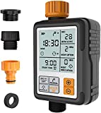 Kazeila Hose Timer, Water Timers for Hoses Programmable, Sprinkler Timer with Rain Delay / Child Lock / Auto & Manual Watering Mode/IP65 Waterproof, 3' Large Screen Irrigation Timer for Garden