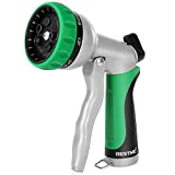 RESTMO Garden Hose Nozzle, Heavy Duty Metal Water Hose Nozzle with 7 Adjustable Spray Patterns, High Pressure Hand Sprayer with Flow Control, Best for Watering Plants & Lawns, Washing Cars & Pets