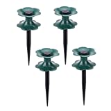 Actaday 4 Pcs Hose Guides, Garden Hose Guide Spike, with A Heavy-Duty Rotating Top Garden Hose Guide, Protect Plants and Block Garden Hoses From Flower Beds, for Gardens/Lawns/Yards