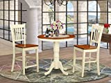 3 Pc counter height Dining room set - high top Table and 2 Dining chair.