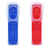 Wii Remote Controller,Wireless Remote Gamepad Controller for Nintend Wii and Wii U, (Navy+Red)