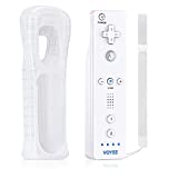 Wii Remote Controller, VOYEE Wii Remote with Motion Plus Built in 3 Axis Compatible with Nintendo Wii/Wii U Console inculde Silicone Case and Wrist Strap White