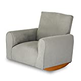Kid Chair, Toddler Upholstered Armchair, Child Rocking Chair (Grey, Rockers) KC100