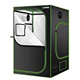 VIVOSUN 4x4 Grow Tent, 48'x48'x80' High Reflective Mylar with Observation Window and Floor Tray for Hydroponics Indoor Plant Growing for VS4000/VS4300