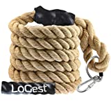 Logest Climbing Rope - Indoor and Outdoor Workout Rope 1.5” Diameter - 10 15 20 25 30 50 Feet 6 Lengths Available Perfect for Homes Gym Obstacle Courses Crossfit Rope for Strength and Fitness