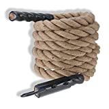 Gym Climbing Rope for Fitness and Strength Training, Gym Fitness Training Climbing Ropes, Workout Gym Climbing Rope, 1.5'' in Diameter, Indoor & Outdoor Crossfit Climb and Home Workouts (1.5in × 13ft)