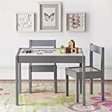 Baby Relax DA7501G Hunter 3 Piece Kiddy Table and Chair Set, Gray