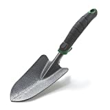 Edward Tools Garden Trowel - Heavy Duty Carbon Steel Garden Hand Shovel with Ergonomic Grip - Stronger Than Stainless Steel - Depth Marker Measurements for More consistent Planting