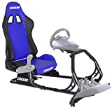 Conquer Racing Simulator Cockpit Driving Seat Reclinable with Gear Shifter Mount