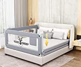Lsbod Bed Rail for Toddlers Extra Long Baby Bed Rails Guard Safety Bedrail for Kids Twin, Double, Full Size Queen & King Mattress(1side 71' Lx27 H)…