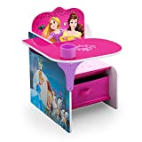 Delta Children Chair Desk with Storage Bin - Ideal for Arts & Crafts, Snack Time, Homeschooling, Homework & More - Greenguard Gold Certified, Disney Princess