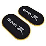 Muvin Core Sliders for Working Out - Pack of 2 - Discs for Full Body Workout, Abdominal Exercise Equipment, Use on Carpet or Hardwood Floors