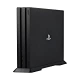 Younik Vertical Stand for PS4 Pro, Built-in Cooling Vents and Non-Slip Feet Steady Base Mount for Playstation 4 Pro, Black