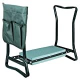 SUPER DEAL Newest Folding Garden Kneeler and Seat with Free Tool Pouches - EVA Foam Pad Protects Your Knees - Sturdy and Lightweight