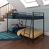 DHP Junior Twin, Low Bed for Kids, Black Bunk