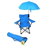 Redmon KIDS Umbrella Camping Chair with Matching Shoulder Bag, Light Blue