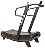 Signature Fitness SF-S2 Sprint Demon - Motorless Curved Sprint Treadmill with Adjustable Levels of Resistance - Drastically Increases Intensity of Running and Walking,Black