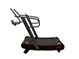 SB Fitness Equipment CT400 Self Generated Curved Commercial Exercise Workout Treadmill with 3 Resistance Levels and Front Digital Display