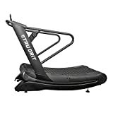 Tru Grit Fitness Grit Runner Curved Manual Treadmill (6 Levels Resistance, Black)
